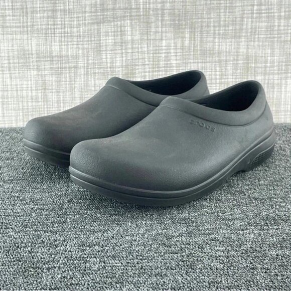 Crocs Adult M8/W10 black slip resistant dual crocs comfort shoes s2210 - Picture 5 of 10